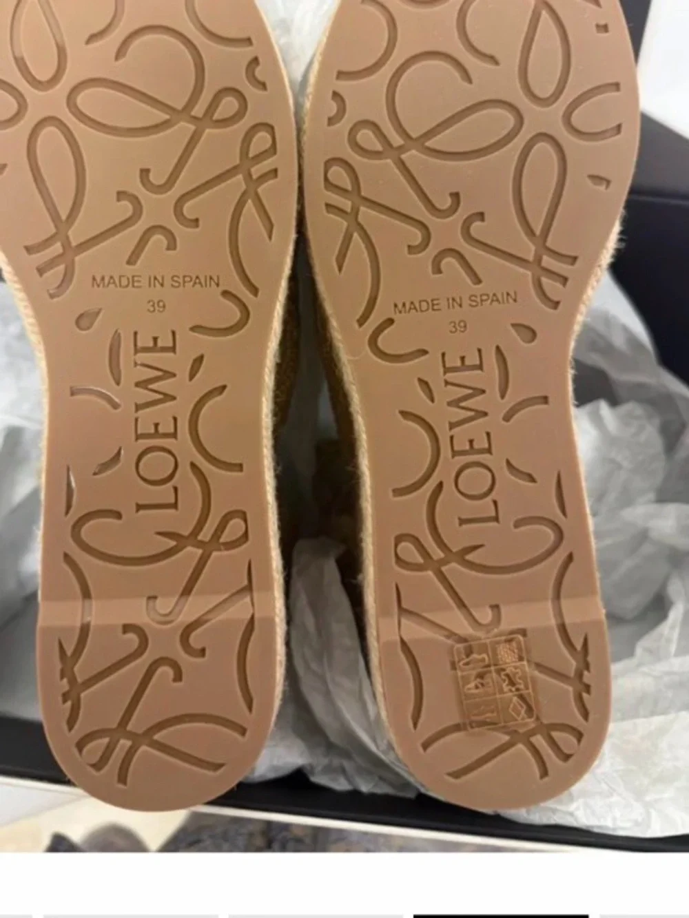 Loewe Natural Woven Lace-Up Espadrille Sandals